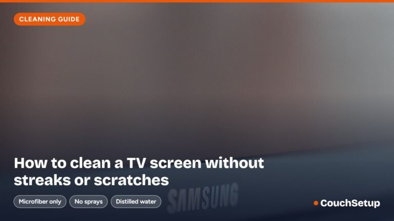 How to clean a TV screen without damaging it