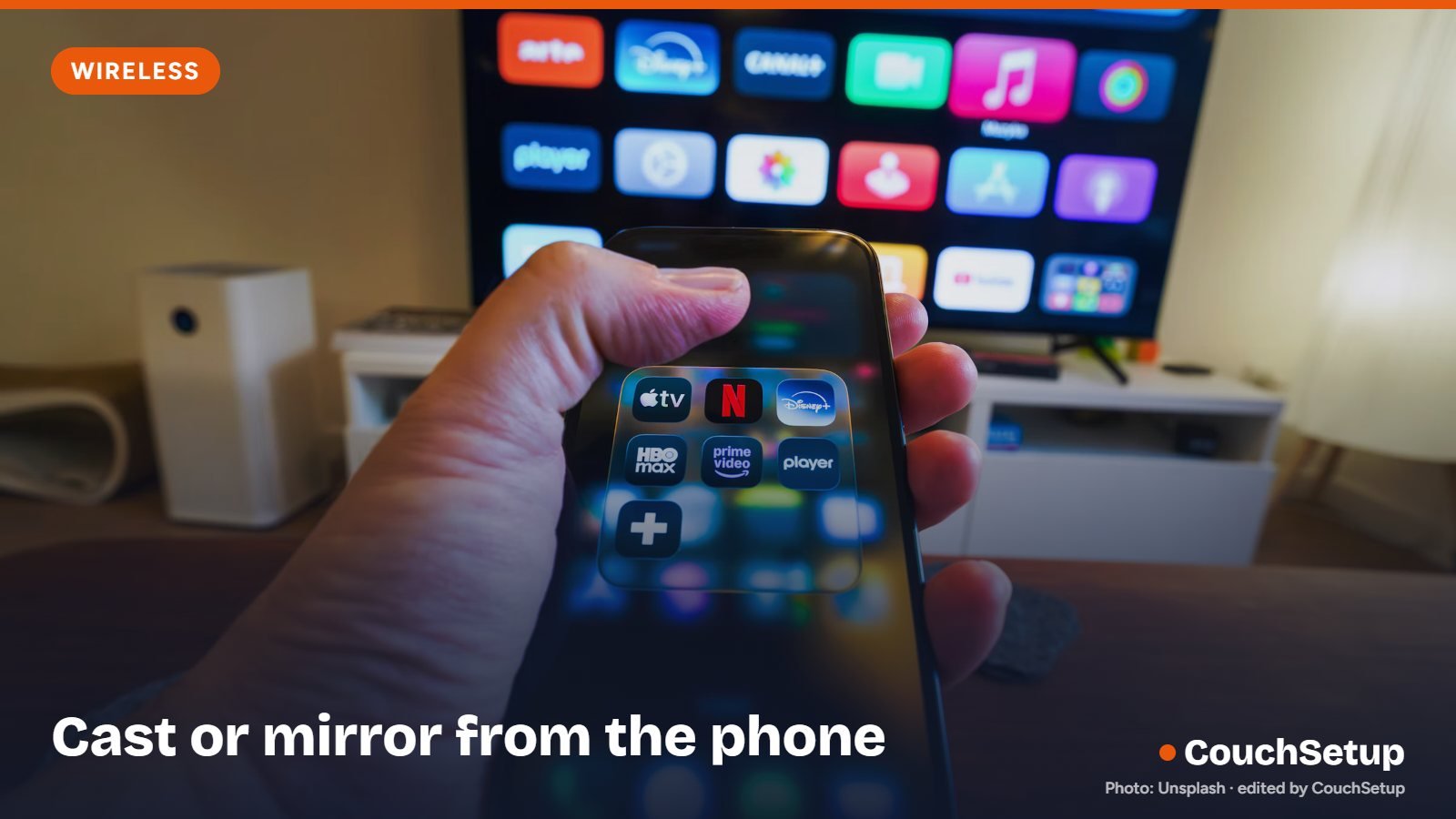 Casting a video from a phone to a TV