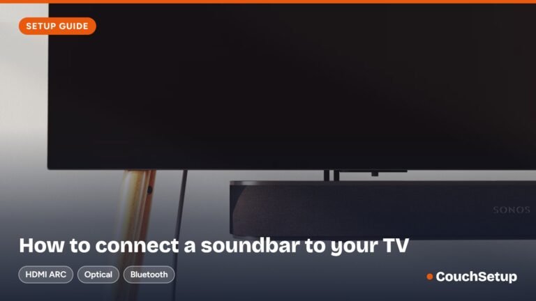 How to connect a soundbar to a TV under a flat screen